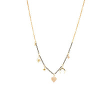 Two Tone Charm Necklace