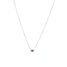 Rose gold necklace with God eye