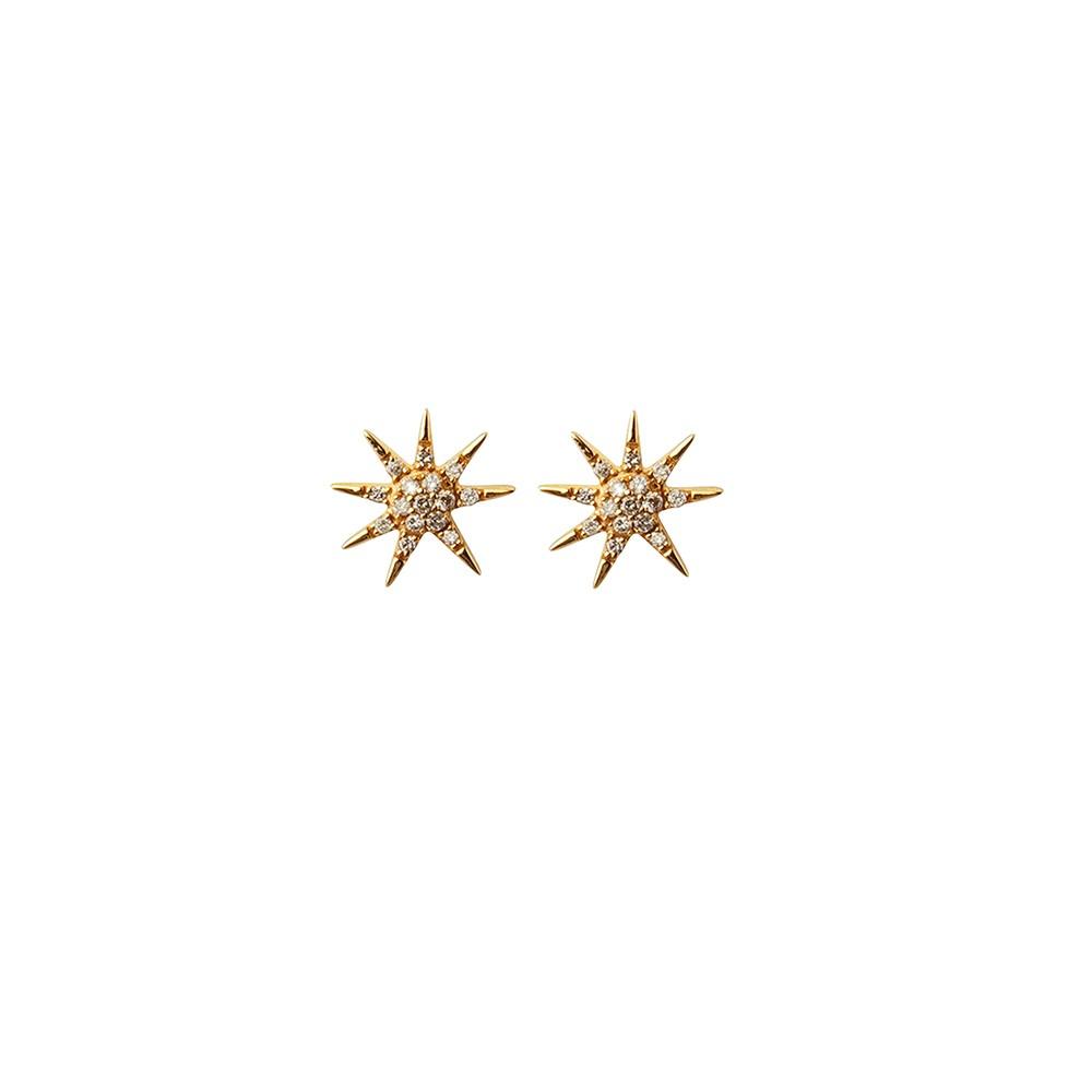 Stud star earrings