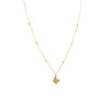 Gold Diamond Encrusted Butterfly Charm Necklace