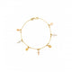 Gold Bracelet with Spiritual Charms