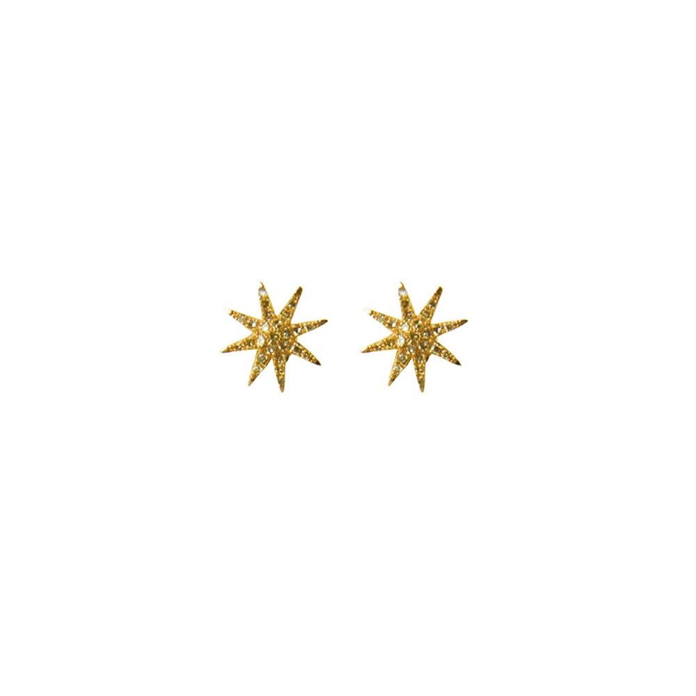 Star Burst Long Drop Earrings