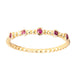 Ruby Accented Gold Ring