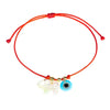 Red String Bracelet Mother Of Pearl God Eye And Elephant