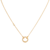 Diamond Open and close Clasp Necklace with Single  Diamond