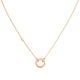 Diamond Open and close Clasp Necklace with Single  Diamond