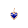 Medium Lapiz lazuli Heart with Diamond