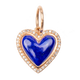 Medium Lapiz lazuli Heart with Diamond