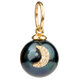 Black Pearl & Middle Moon Charm