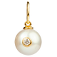 White Pearl with Middle Diamond