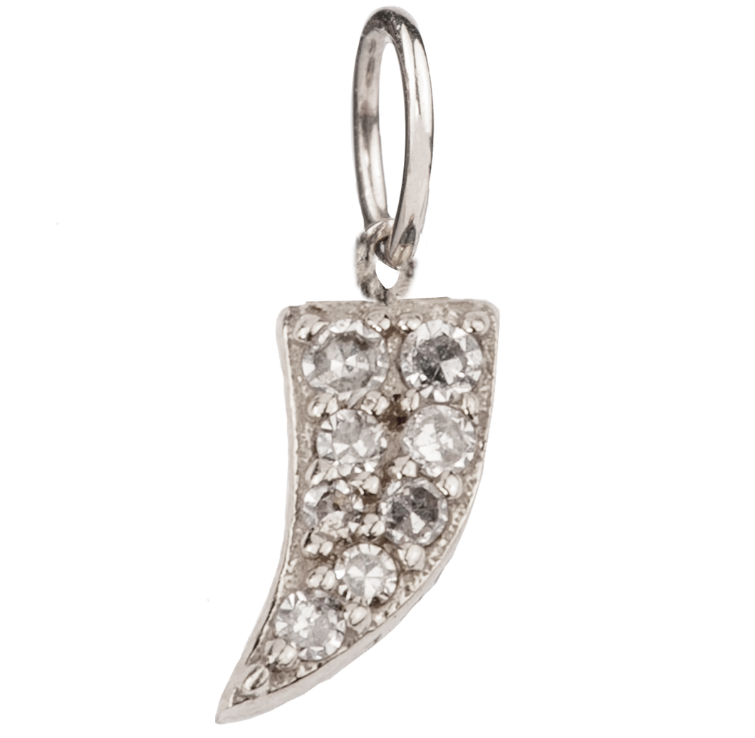 Small Horn with Pavé Diamonds