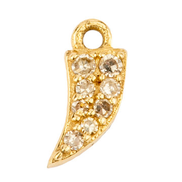 Small Horn with Pavé Diamonds