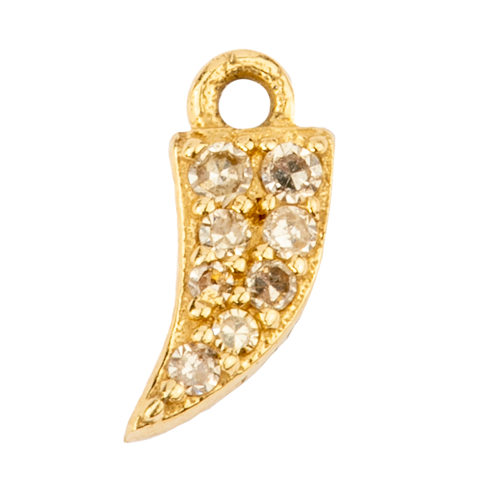 Small Horn with Pavé Diamonds