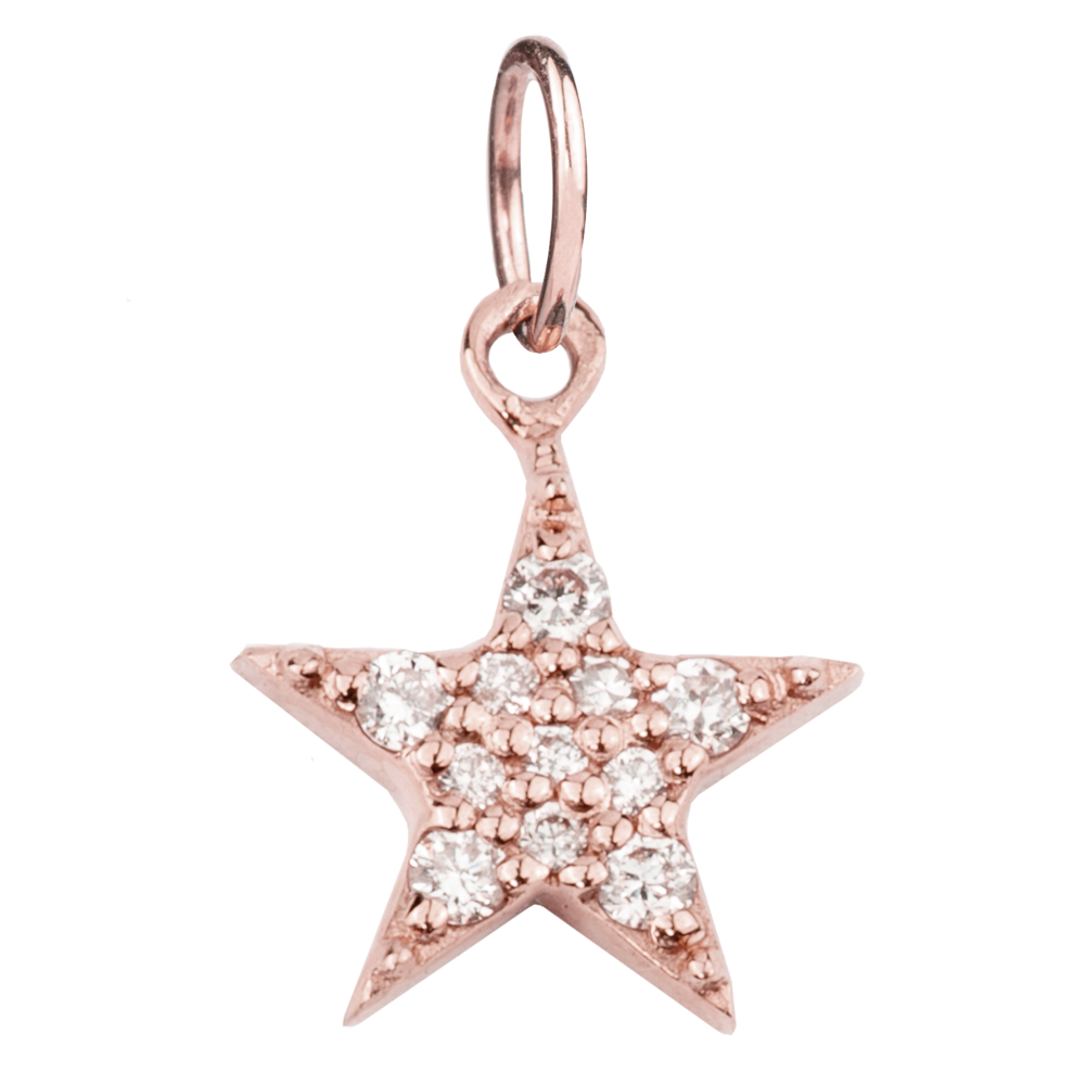 Small Star with Pavé Diamonds