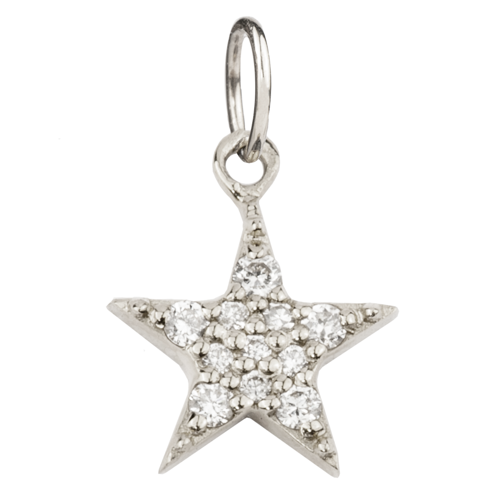 Small Star with Pavé Diamonds