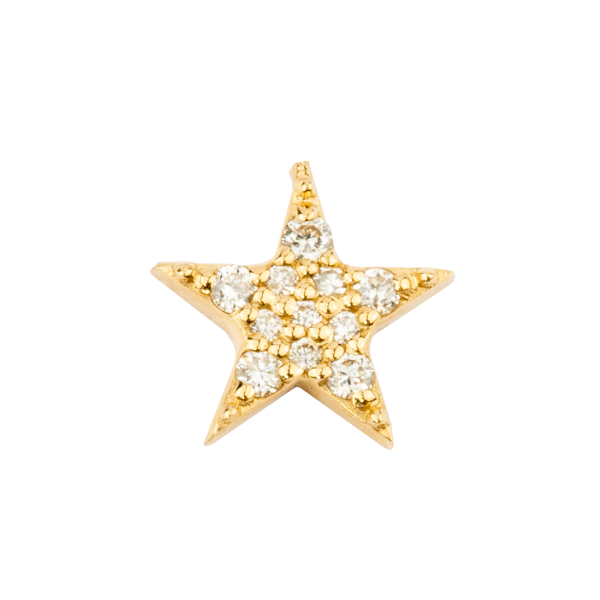 Small Star with Pavé Diamonds