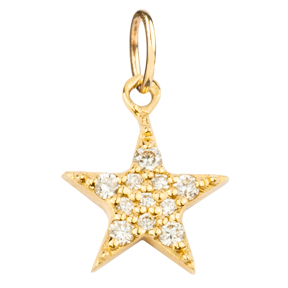 Small Star with Pavé Diamonds