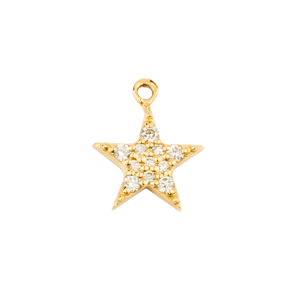 Small Star with Pavé Diamonds