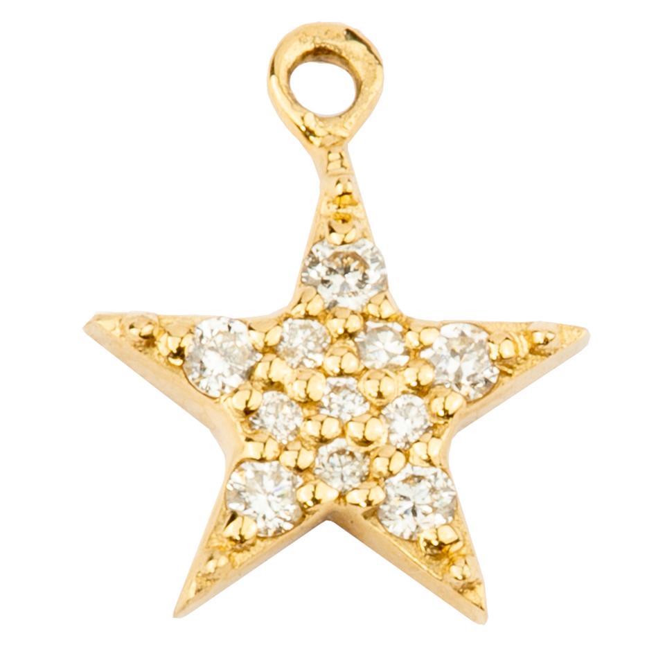 Small Star with Pavé Diamonds