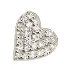 Irregular Medium Heart with Pavé  Diamonds