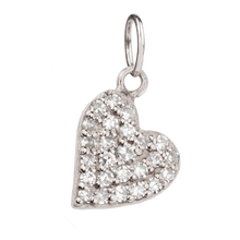 Irregular Small Heart with Pavé  Diamonds