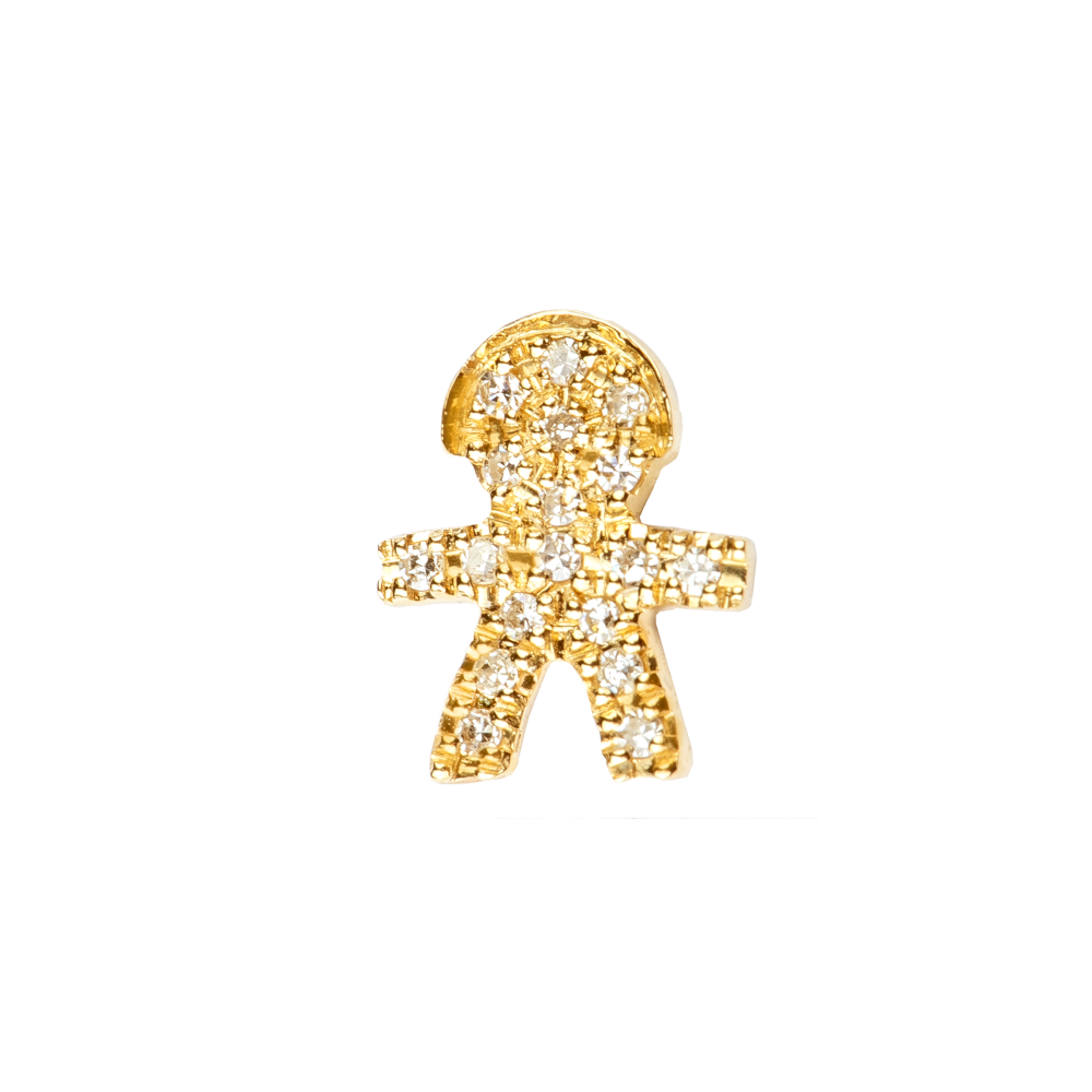 Small Boy with Pavé Diamonds