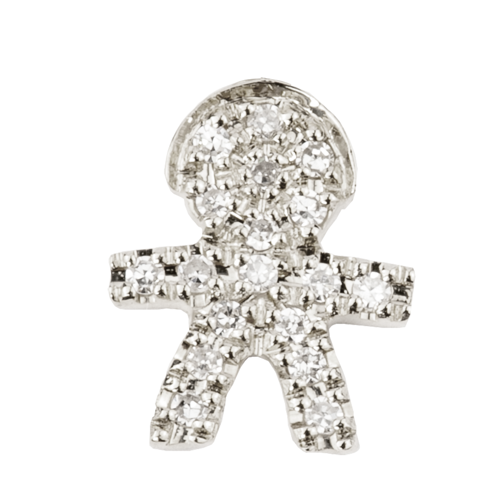 Small Boy with Pavé Diamonds