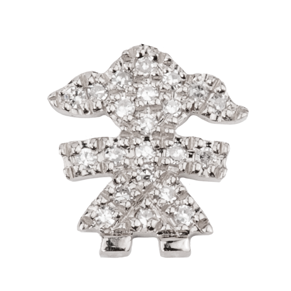 Small Girl with Pavé Diamonds