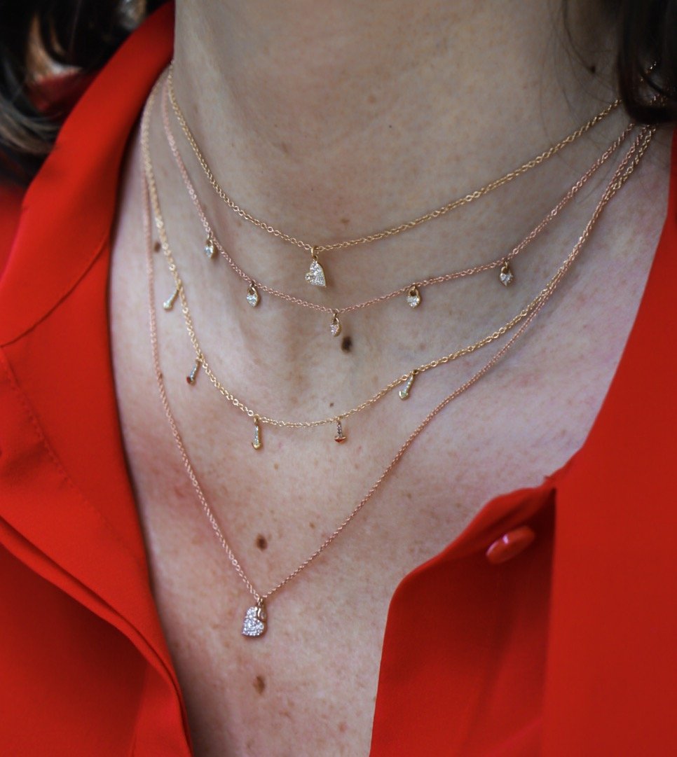 Dangling Hearts Necklace