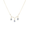 Blue Sapphire and Diamond Necklace