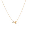 Customizable Gold Letter & Diamond Charms Necklace