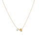 Customizable Gold Letter & Diamond Charms Necklace